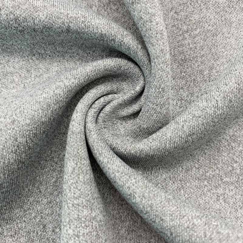 heather grey 45% cotton 55% polyester fabric for hoodies
