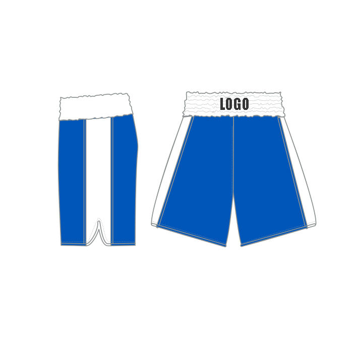 Design template for contrasting colors training shorts fitness team shorts