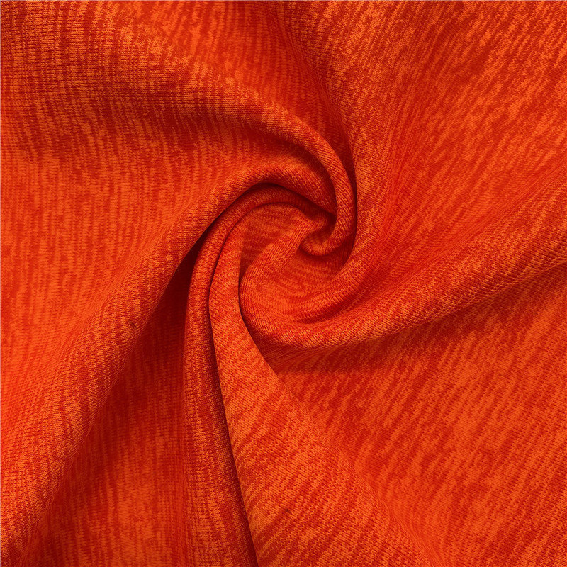 Mélange brushed jersey fabric