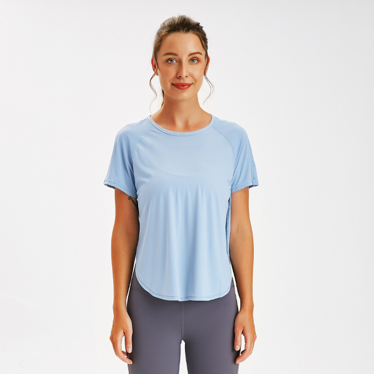 Women's Short Sleeve Yoga Tops Activewear Running Workouts T-Shirt Sports Shirts Women Yoga Shirt